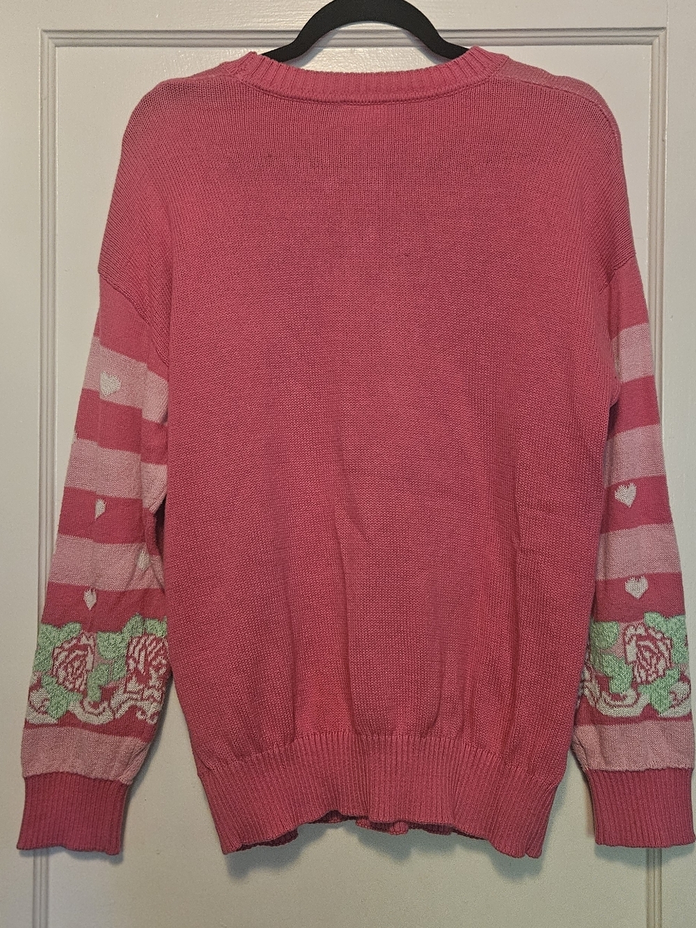 Barbie Pink Floral Heart Knit Sweater - Picture 5 of 9
